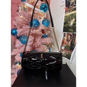 Yves-saint-laurent Women's Black and Gold Bag